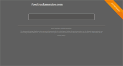 Desktop Screenshot of foodtrucksmexico.com
